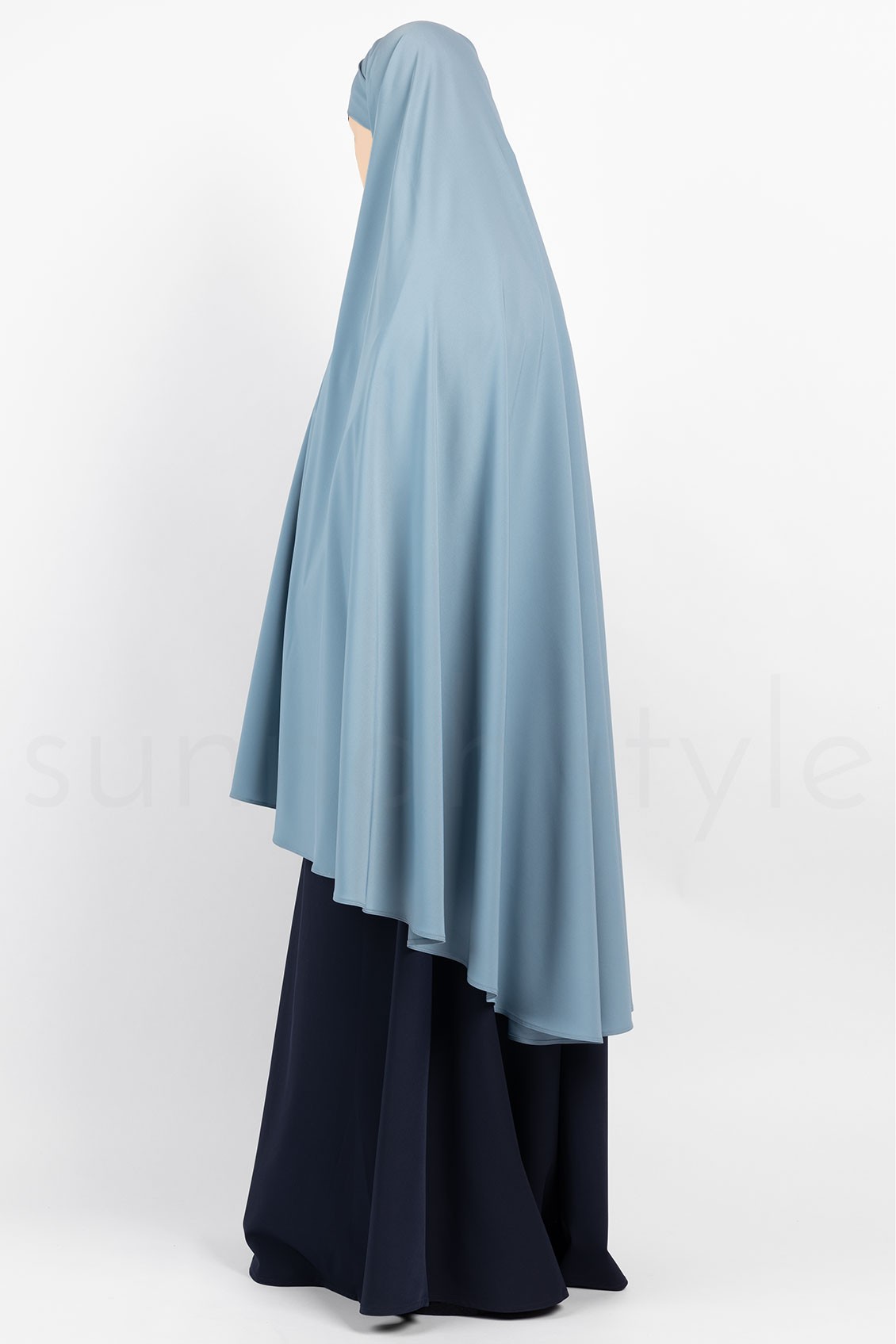 Sunnah Style Essentials Tie-Back Khimar Knee Length Powder